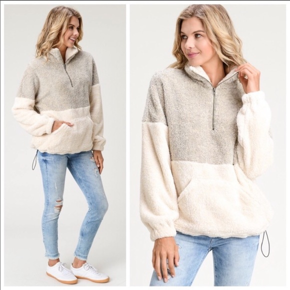 Doe & Rae Tops - 💝Doe & Rae  Fuzzy Pullover Sweater